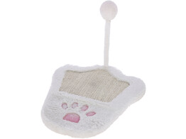 Krabbord Paw  36 x 31 cm   wit/pink