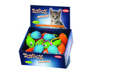 Mesh mouse with catnip   display 28 pcs  6 5 cm