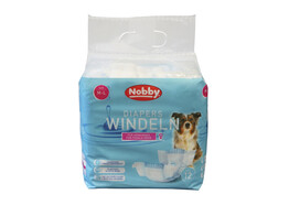 Diapers f. female dogs   12 pcs.  M-l   36 - 52 cm