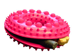 Rubber snackring with spikes   10 5 cm