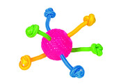 TPR ball with rope toy   O 8 cm