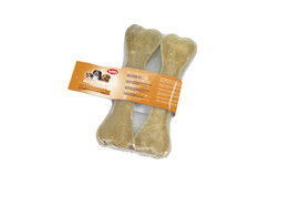 Rawhide bones pressed   2 pcs  16 5 cm  100g