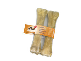 Rawhide bones pressed   2 pcs  21 5 cm  170g