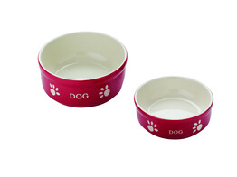 Dog ceramic bowl  DOG    12 X 12 X 3 7 cm  130 ml