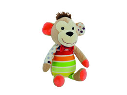 Lion et singe en peluche sans couineur   display 9 pcs  30 cm