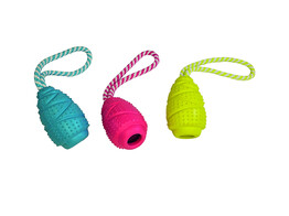 Rubber jumper with rope   display 16 pcs  jumper 9 cm  rope 16 cm